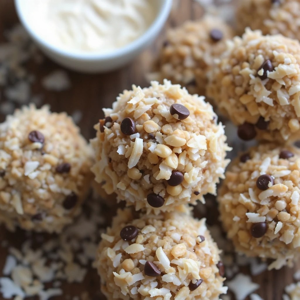 Coconut Cashew Cookie Dough Balls