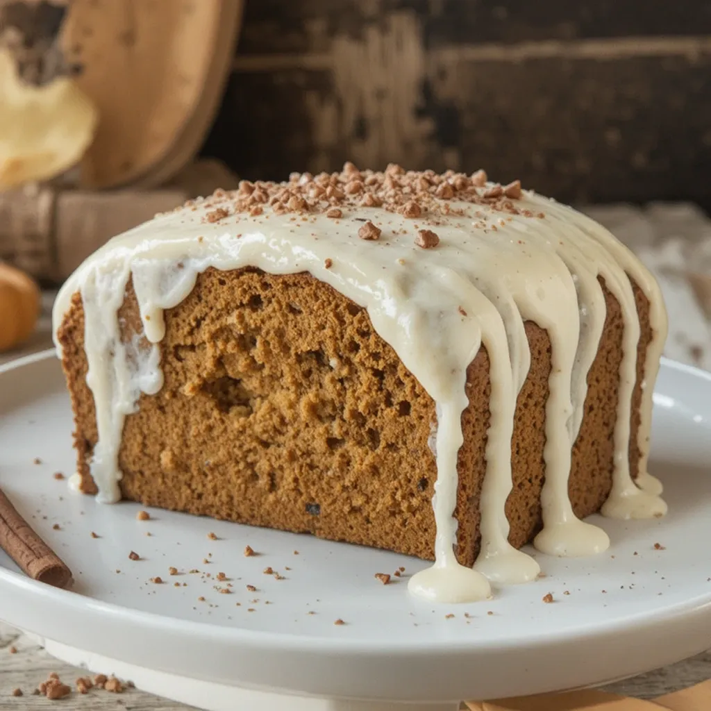 Cream Cheese Frosted Pumpkin Bread