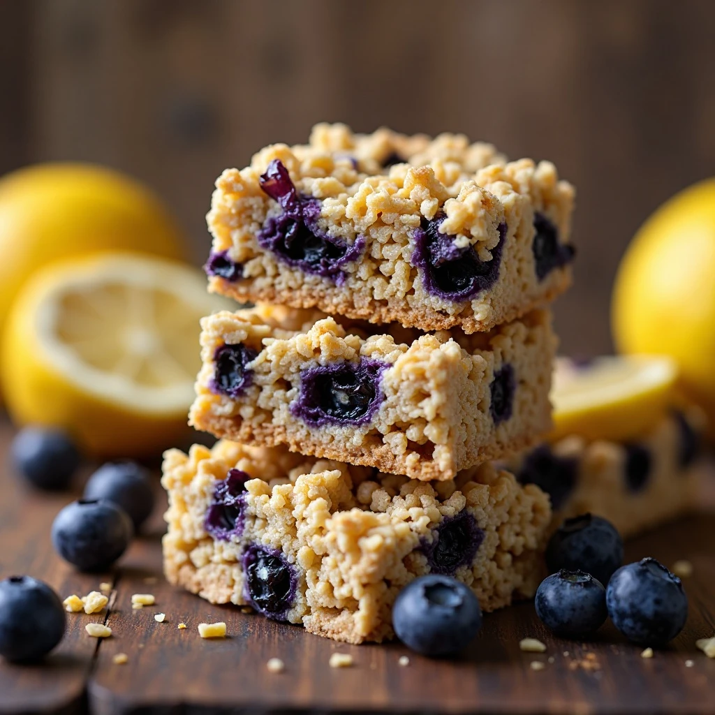 Lemon Blueberry Cheerio Bars