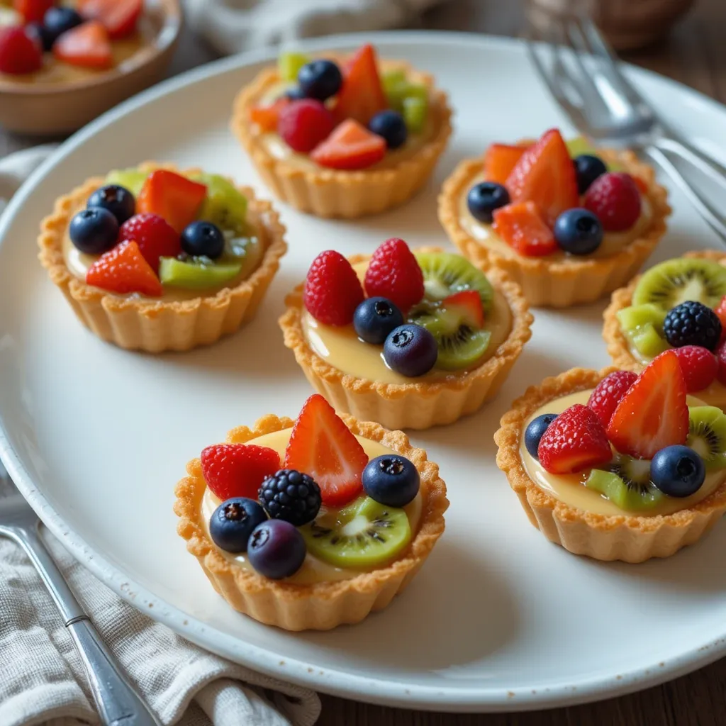 Mini Fruit Tarts Custard