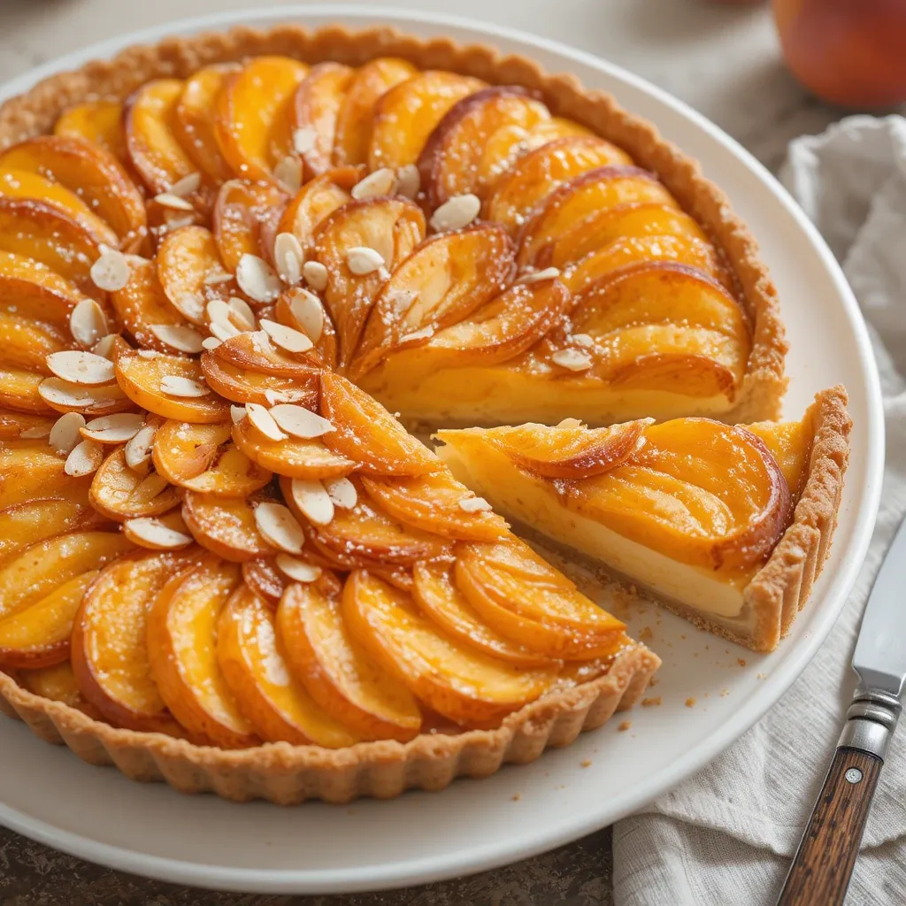 Peach and Almond Tart
