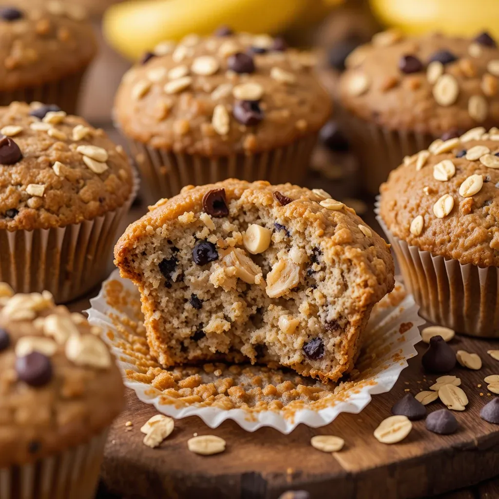 Protein Banana Muffins with Oats