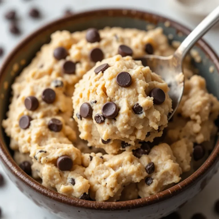 Protein Cookie Dough with Cottage Cheese