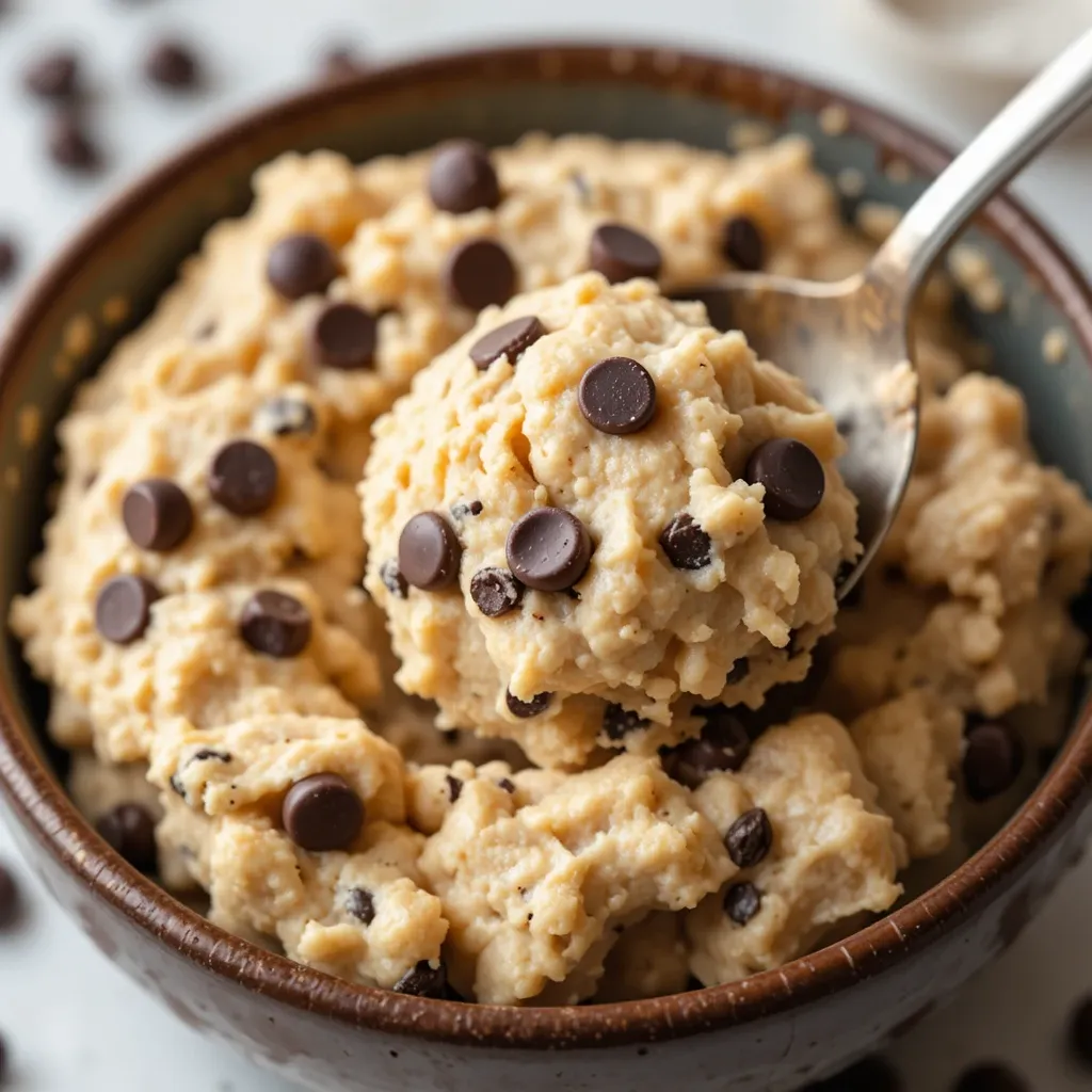 Protein Cookie Dough with Cottage Cheese