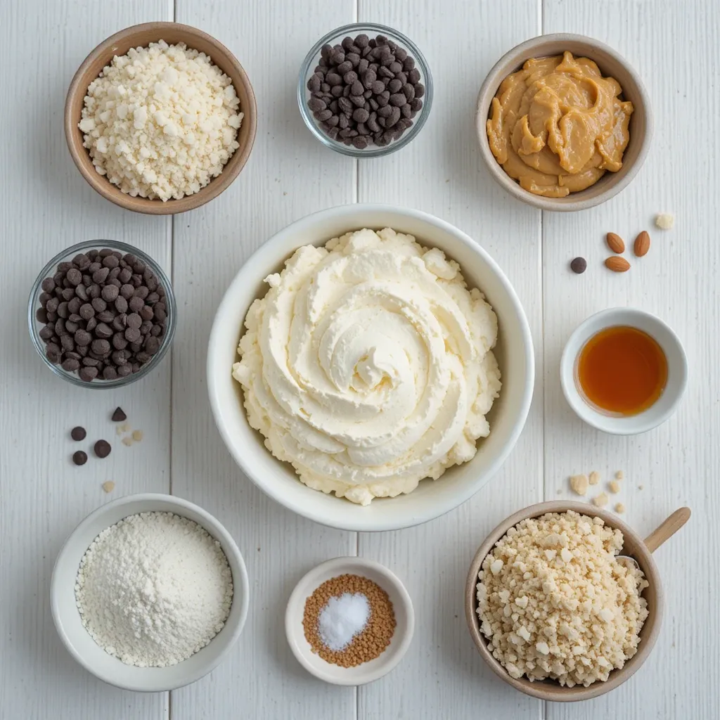 Protein Cookie Dough with Cottage Cheese