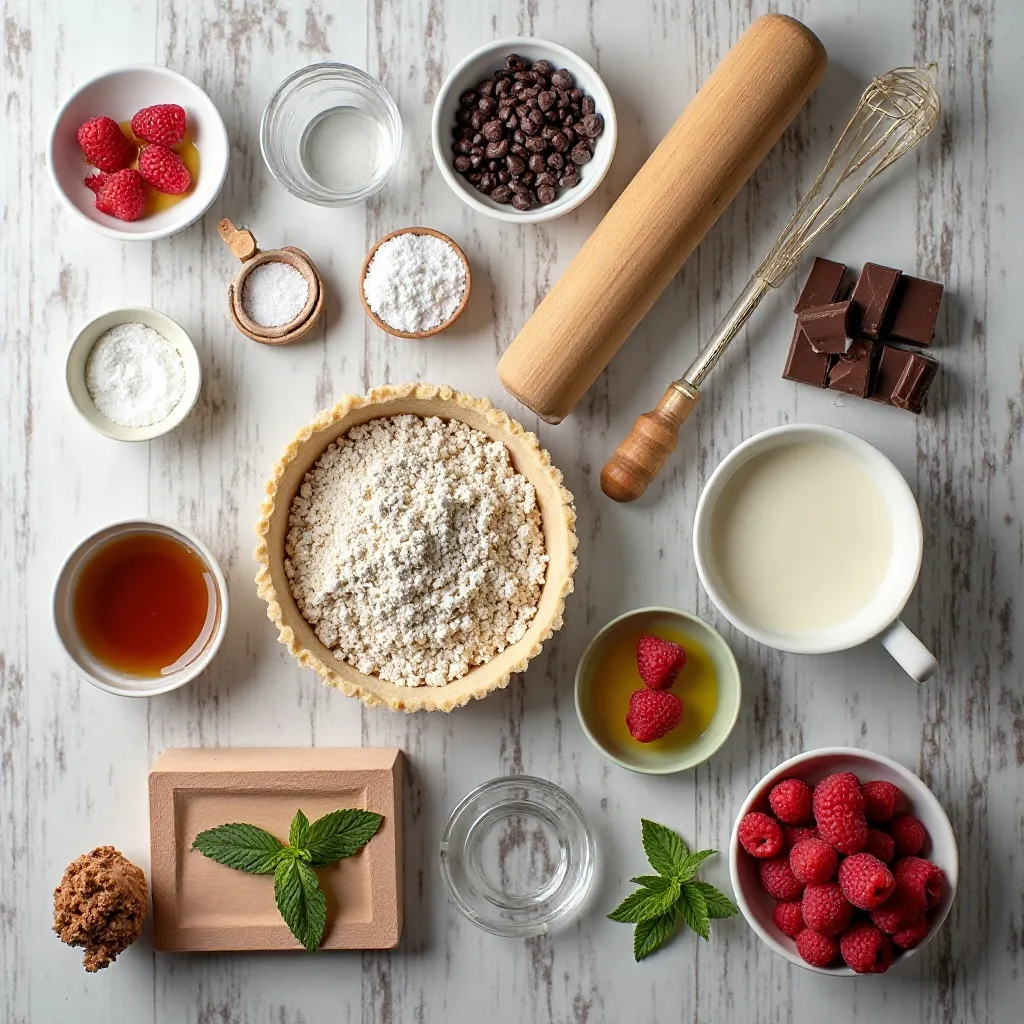 Raspberry Chocolate Ganache Tart