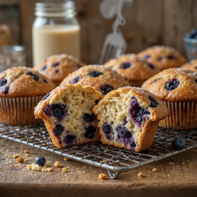 Sourdough Discard Blueberry Muffins