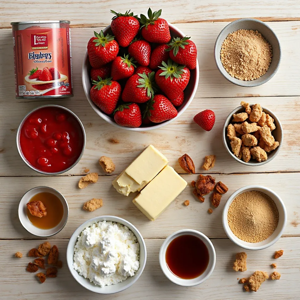Strawberry Cheesecake Dump Cake