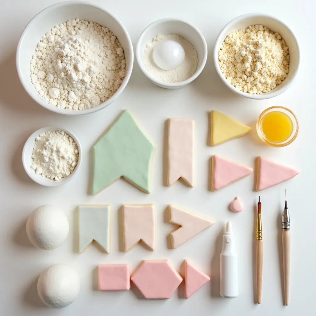 Baby in Bloom Banner Cookies