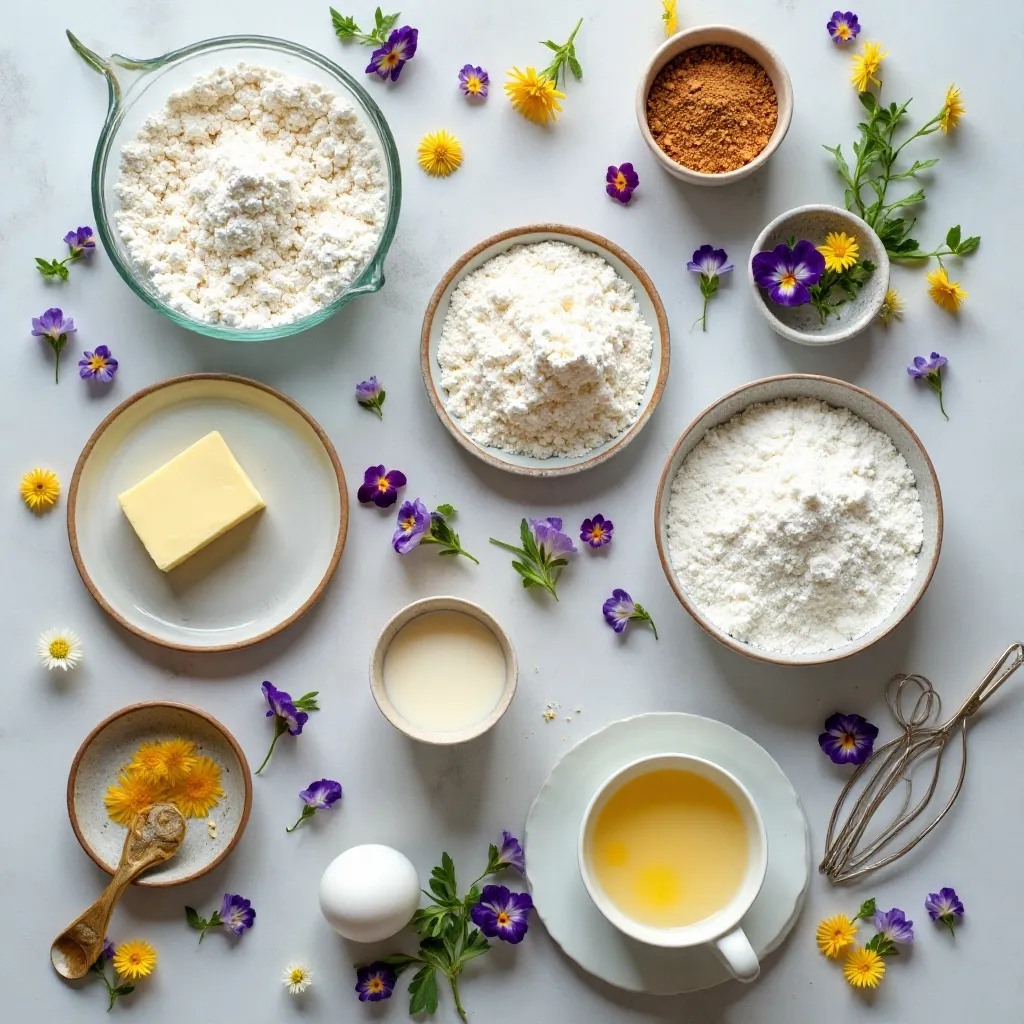 Classic Pressed Wildflower Cake
