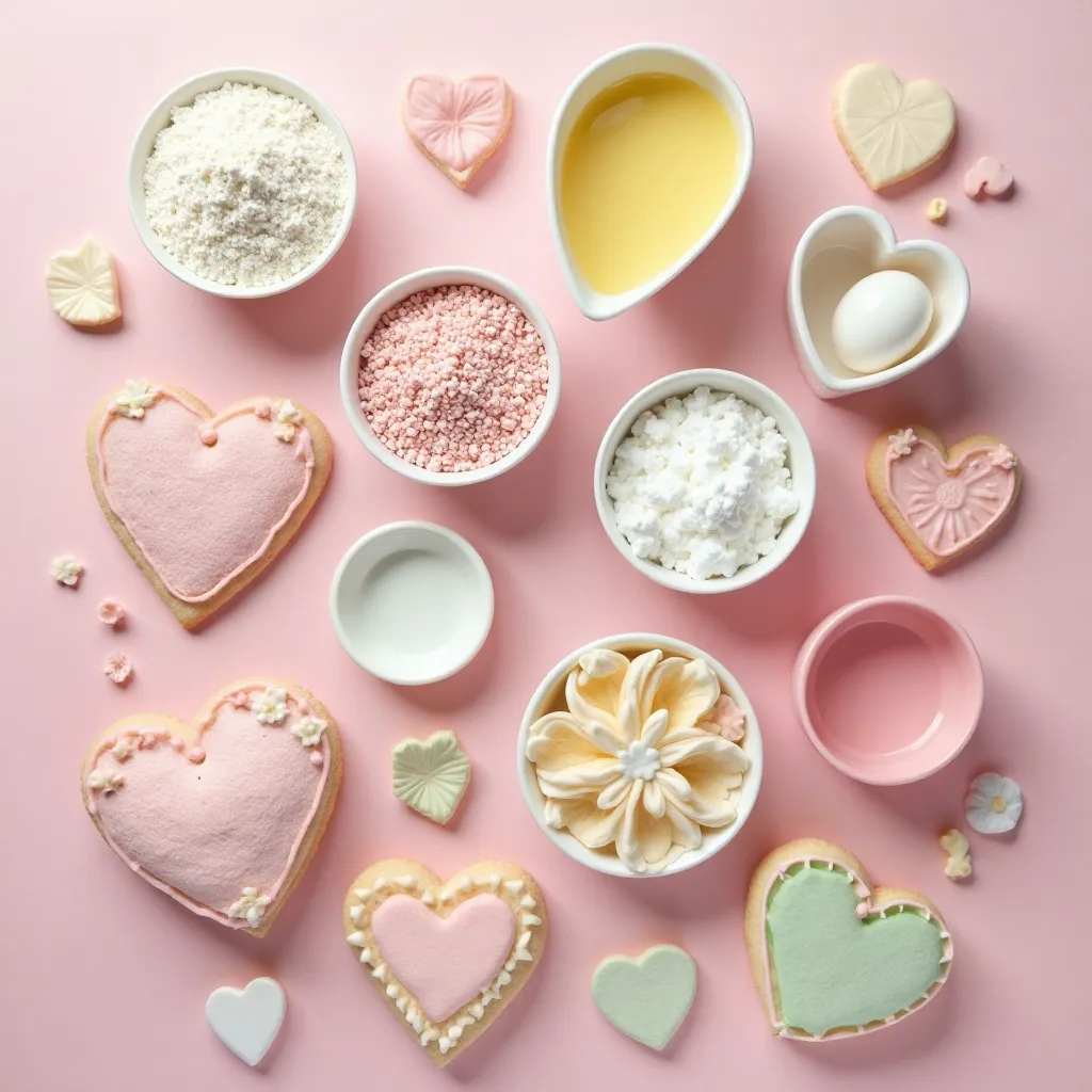 Floral Heart Cookies