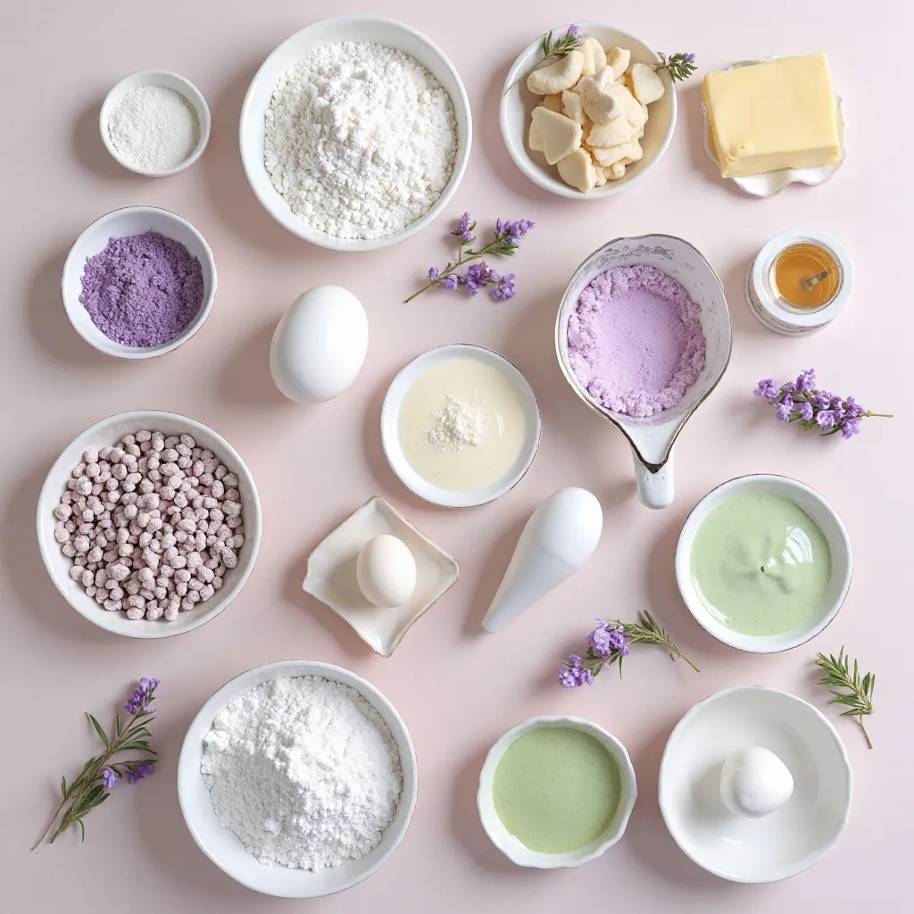 Lavender Sprig Design Cookies