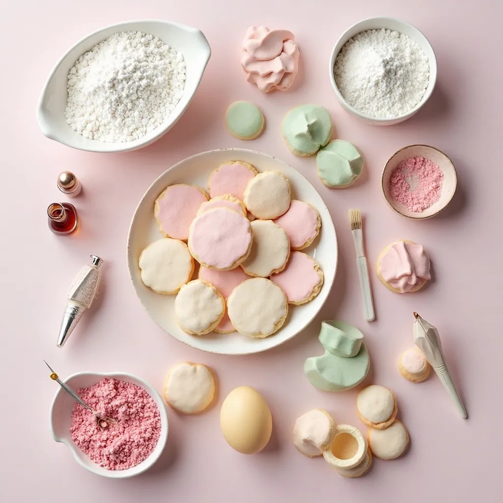 Rose Garden Round Cookies