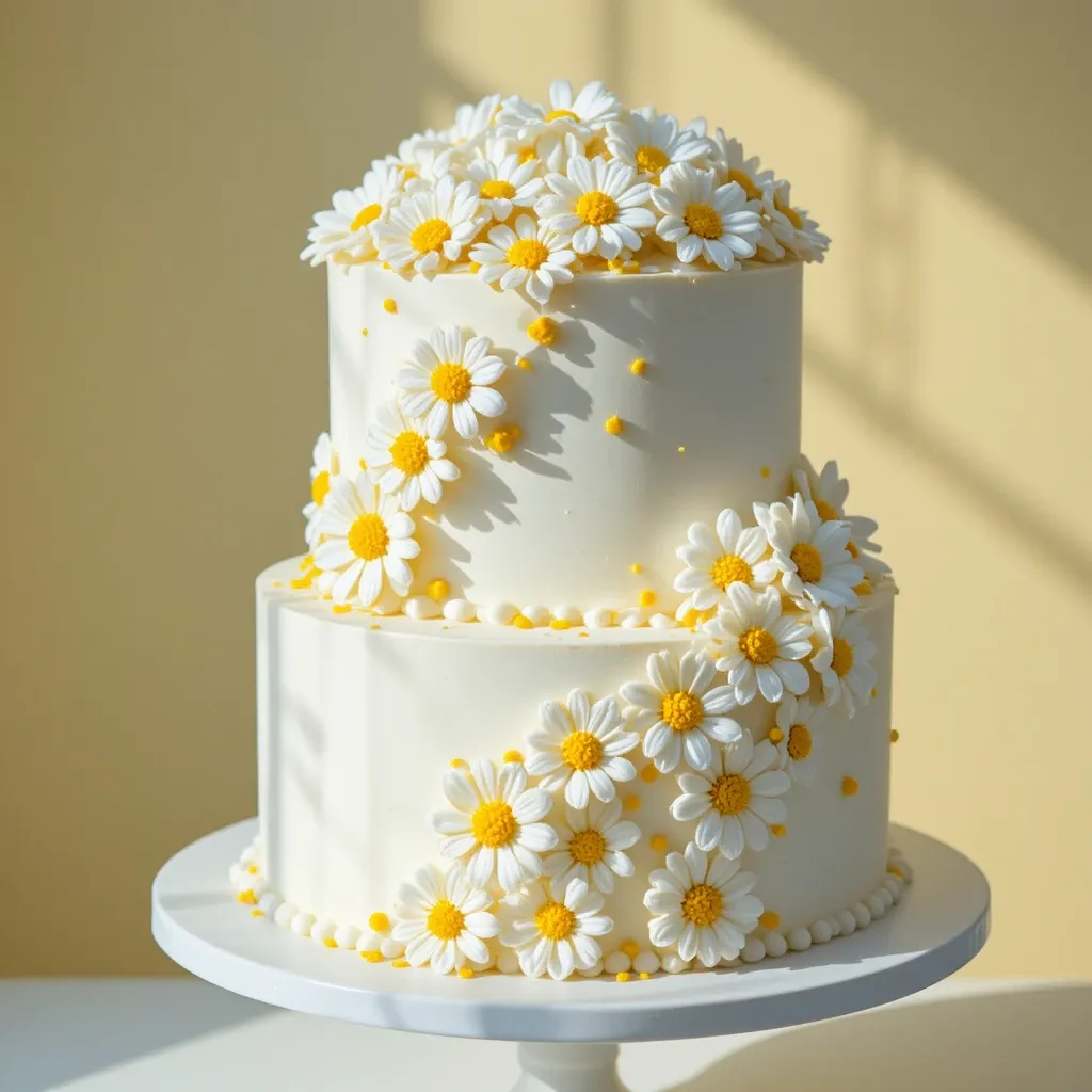 Sunshine Daisy Baby in Bloom Cake